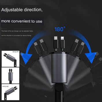 Quadra Automobile Charger Multipurpose 4 in 1