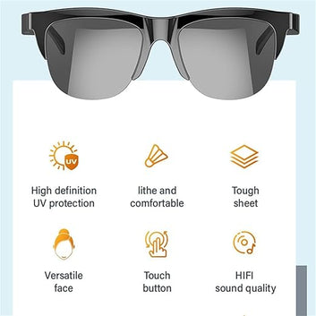 NeoShades™ – Bluetooth Sunglasses with Mic & Voice Control-نظارات صوتية ذكية للرجال والنسا