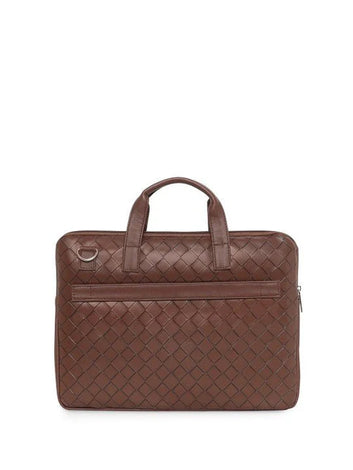 Nautica Premium Leather- Textured Laptop & Accessories Bag