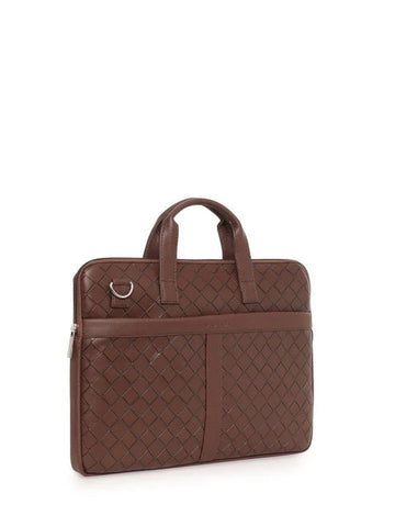 Nautica Premium Leather- Textured Laptop & Accessories Bag